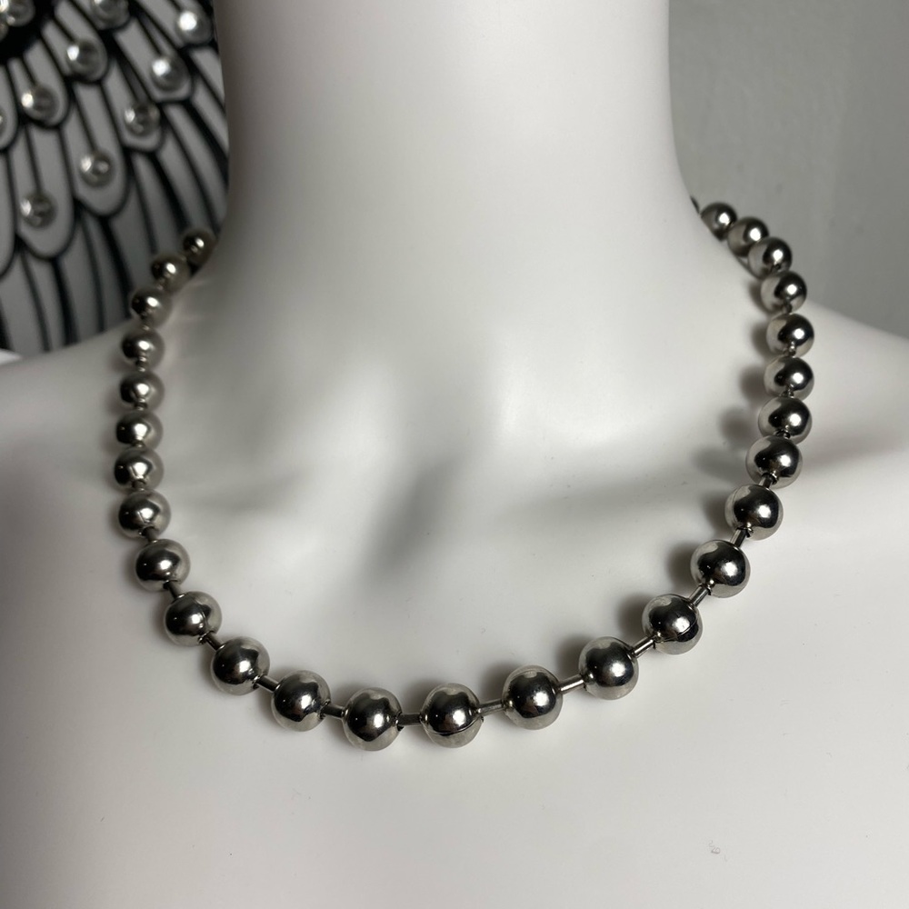 Milor Stainless Steel 10mm Ball Bead 20" - Picture 2 of 8